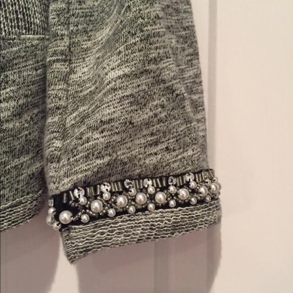Express Embellished Gray Sweater Size XS - Picture 4 of 4